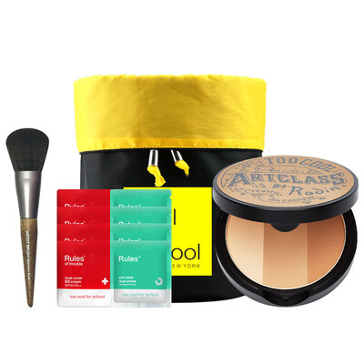 

Too cool for school repairing&rejuvenating suit repairing powder makeup brush net red cosmetic bag makeup before milk 4 concealer BB cream 4