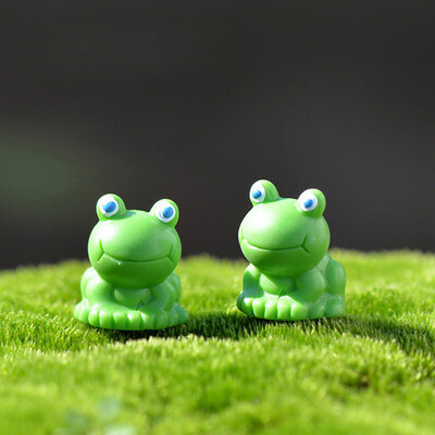 

2Pcs Miniature Mini Frog Christmas Diy Resin Fairy Home Garden Craft Decoration