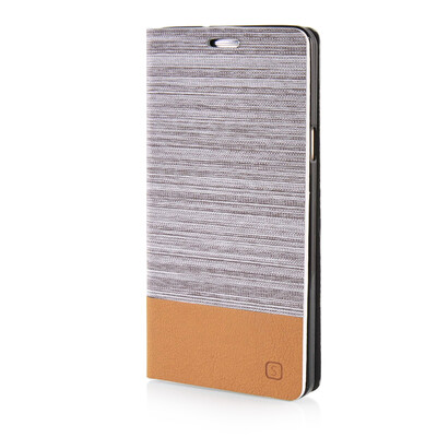 

MOONCASE Canvas Design Leather Side Flip Wallet Pouch Stand Shell Back ЧЕХОЛ ДЛЯ Samsung Galaxy A7 Light Brown
