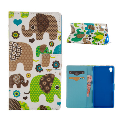 

MOONCASE ЧЕХОЛ ДЛЯ Sony Xperia Z3 Flip PU Leather Fold Wallet Card Slot Kickstand Back [Pattern series] /a21