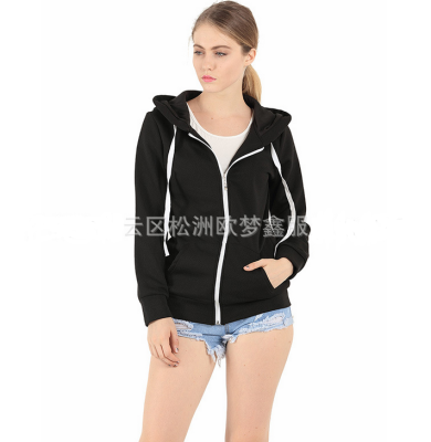 

Fashion sweater basic European&American womens wear loose&thickened Cotton Hooded Sweater