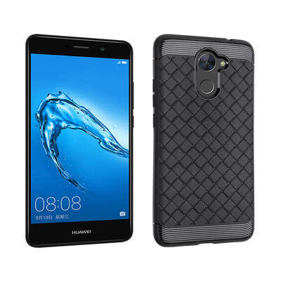 

Goowiiz Luxury Phone Case For Huawei Y7 Prime Ultra Thin Ventilation Grid Weave Soft Anti fall Full Protective