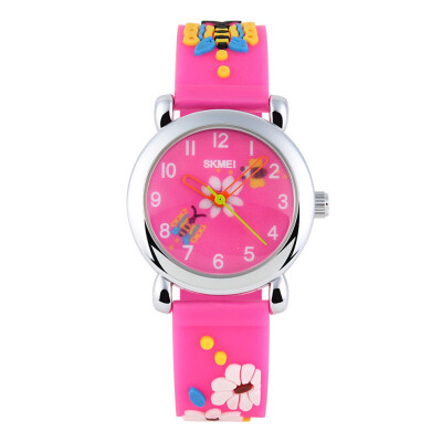 

SKMEI 1047 Childrens Lovely Design 3D Cartoon Pattern Silicone Band Wrist Watch