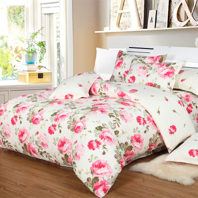 

Jingdong supermarket Ai Wei bedding home textile bed four sets of cotton bedding suite 18 bed Guo Peony