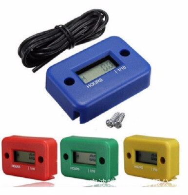 

10PCS Digital Engine Hour Meter Inductive Waterproof LCD Hourmeter for Motorcycle Dirt Bike Marine ATV Snowmobile