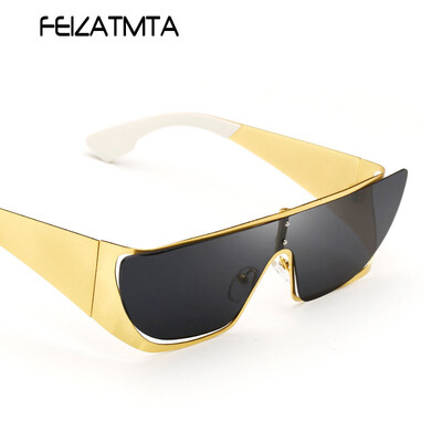 

FEIZATMTA Новые женщины моды Polarized Солнцезащитные очки Cat Eye Солнцезащитные очки Женская металлическая рамка Летнее вождение UV400 Lady Eyewear Oculos