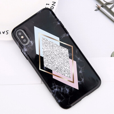 

Marble Phone Case For iPhone X 8 7 6 6S Plus Glossy Stone Silicone Soft Cover