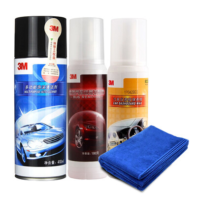 

3M car cleaning kit leather leather interior cleaning care agent paint surface spot remover instrument panel polishing wax cleaning agent automotive supplies