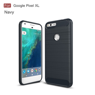 

Goowiiz Phone Case For Google PixelPixel  Fashion Slim Carbon Fiber TPU Soft Silicone Prevent falling