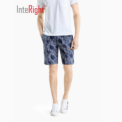 

INTERIGHT casual shorts mens camouflage printed casual pants denim blue XXL 36