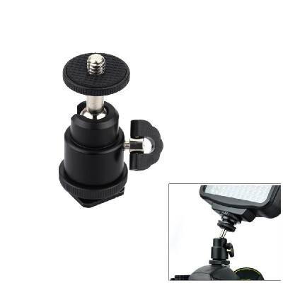 

Andoer Aluminium Alloy Mini Ball Head 14" Mount with Flash Shoe for DSLR SLR DC Camera Mini DV Monitor etc