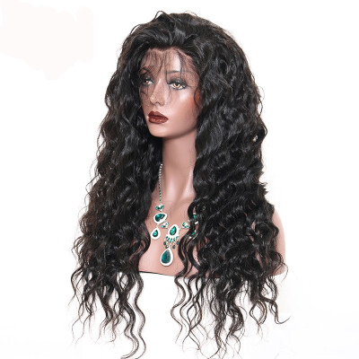 

Bhf Hair Brazilian Elastic Band Glueless 150 Density Silk Base Human Hair Deep Wave Full Lace Wig Wholesale Manufacturers