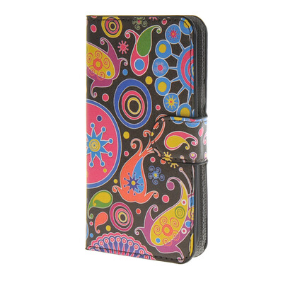 

MOONCASE Flower style Leather Wallet Flip Card Slot Stand Pouch Case Cover for Samsung Galaxy J1 A08