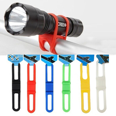 

Vanker 5Pcs Bike Bicycle Silicone Tie Strap Bandage Holder Mount For Flashlight Random Color