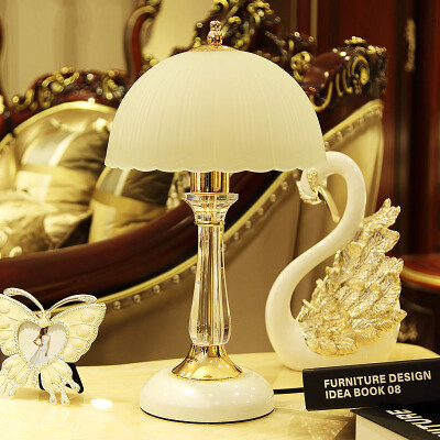 

GUANYA crystal LED bedroom table lamp reading lamp