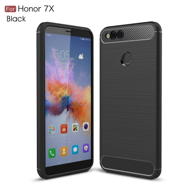 

Goowiiz Phone Case For Huawei Honor 99 LitePlay 7X Fashion Slim Carbon Fiber TPU Soft Silicone Prevent falling