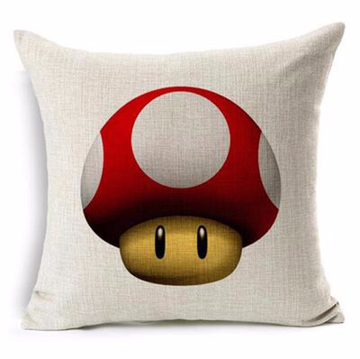

Cntomlv Super Mario Cushion Without Inner Creative Linern Cotton Square 45cm Home Decor Sofa Car Seat Throw Pillow Case Almofada