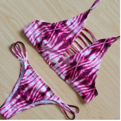 

Summer Printing Bikini Set Halter Swimwear Women Bikinis Printing Bathing Suit Beachwear Swimsuit