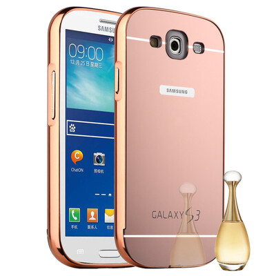

MOONCASE Metal Frame Edge Mirror Back Protective Shell 2 in 1 Thin Case Cover for Samsung Galaxy S3 I9300