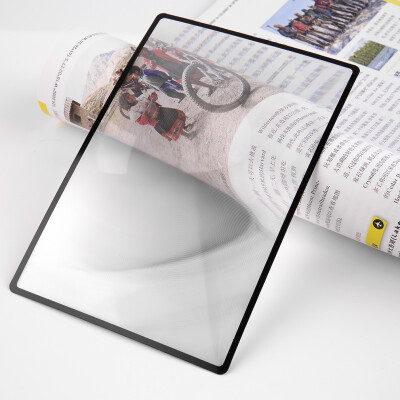 

3X PVC Magnifier Sheet 180X120mm Book Page Magnifying Reading Glass Lens