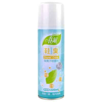 

Spring wind silver ion shoes smell spray 220ml1 bottle sports shoes&socks deodorant spray
