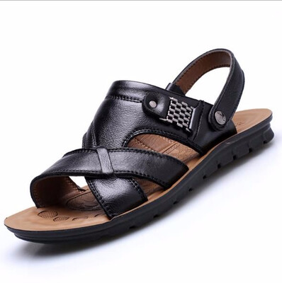 

Authentic ox cow leather beach sandals