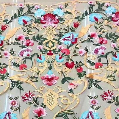 

african fabric voile lace 1 yard