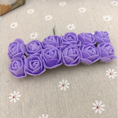 

50PCS lot 3cm Mini PE Foam Rose Artificial Flower Heads For Home Decorative Wreaths Supplies Wedding Party Dly Crafts Decoration