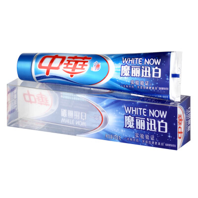 

China ZHONGHUA magic white fast white ice cream cool toothpaste 170g double cream effective whitening teeth