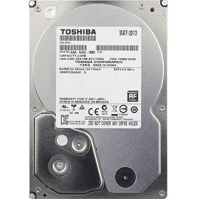 

Toshiba (TOSHIBA) 2TB 7200 RPM 64M SATA3 Настольный жесткий диск (DT01ACA200)