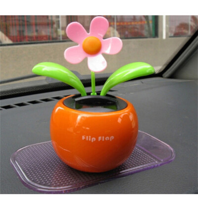 

Solar Apple Sunflower Solar Power Flip Flop Leaves Dancing Flower Car Display