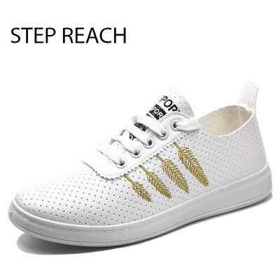 

Women shoes PU Fashion Sneakers All Match Preppy Lacing Comfy Shoes