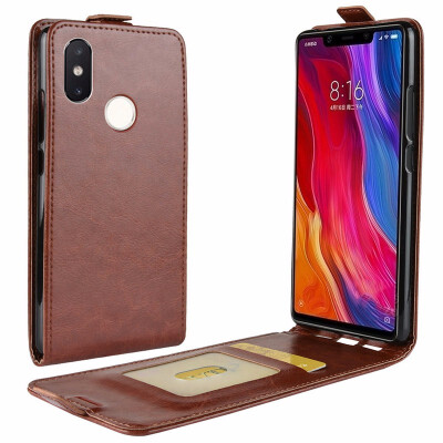 

for Xiaomi Mi 8 Mi8 WIERSS Flip Leather Case for Xiaomi Mi 8 SE Retro Wallet Case Leather Cover Cases Fundas Capa Coque Etui