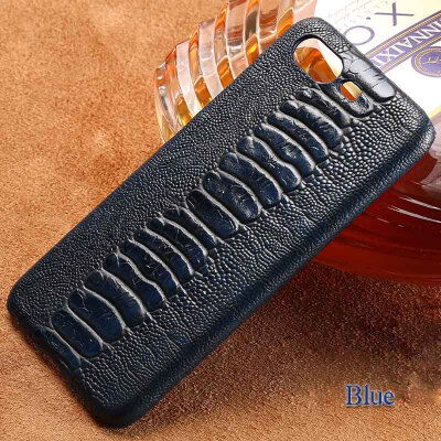 

Genuine Leather Phone Case For Gionee S10 Case Ostrich Foot Texture Back Cover For M6 Plus Case