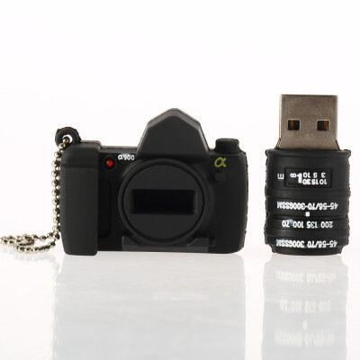 

2GB USB 2.0 black Camera Shape Flash Pen Drive Memory Stick Thumb Design