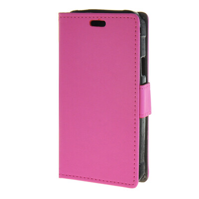 

MOONCASE Vivid colors Leather Wallet Card Slot Bracket Back чехол для Samsung Galaxy Xcover 3 G388F Hotpink