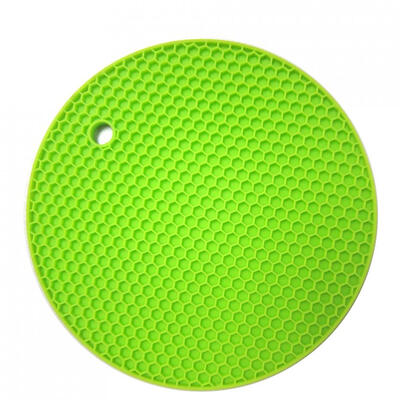 

Cntomlv 18cm Round Silicone Non-slip Heat Resistant Mat Coaster Cushion Placemat Pot Holder Kitchen Accessories