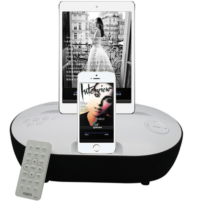 

RSR DS415 Apple Audio iphone7 / 6s dual interface mobile phone charging base Bluetooth speaker subwoofer white