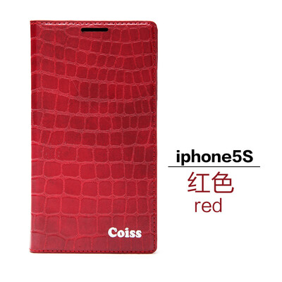 

Чехол книжка для iPhone 5 5S PU кожанный узор крокодиловой кожы