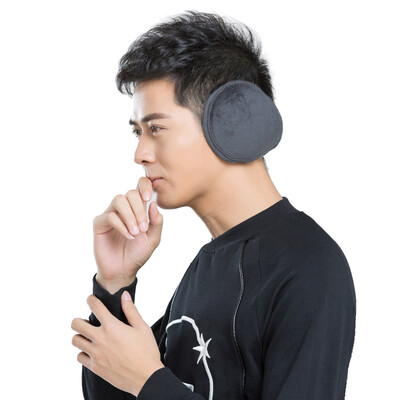 

Suzheo earbuds ear sets of ear bags winter plush ear mugs men wear winter warm ear cover gray
