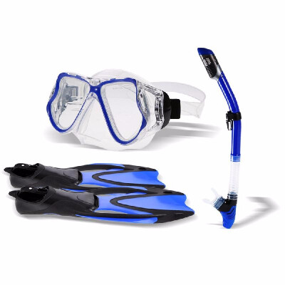 

Snorkel Gear Set Snorkel Tube Fin Tempered Diving Mask for Adult