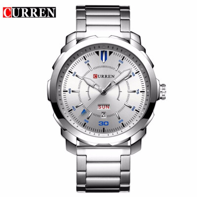 

Curren Watch men 2017 top brand luxury relogio masculino quartz watch fashion casual auto date&calendar 8266