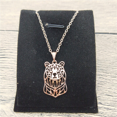 

New Bear Necklace Trendy Style Bear Pendant Necklace Women Fashion Pet Bear Jewellery