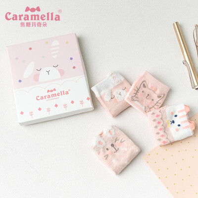 

Caramella socks female boat socks spring&summer thin section shallow mouth cotton socks cute socks Japanese cartoon socks Korean version 513804 animal hug all code
