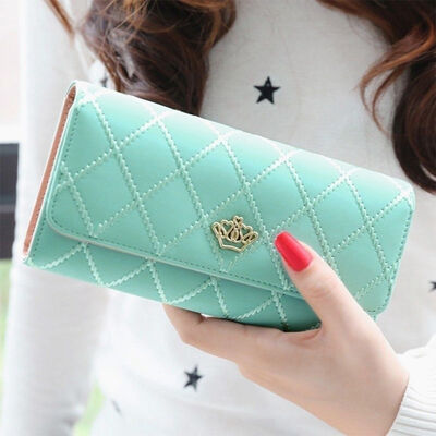 

Fashion Women Lady PU Leather Clutch Wallet Long Card Holder Purse Handbag
