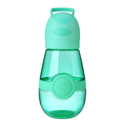 

TOMNEW 400ML Portable Water Bottle Handy BPA-Free Heat-Resisting Without Dripping with Mini USB Fan for Outdoors 2018 New