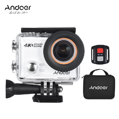 

Andoer AN100 4K WiFi Action Sports Camera 30MP 1080P120fps 20" IPS Screen 170¡ã Wide Angle Waterproof 45m Support Gyro G-sensor