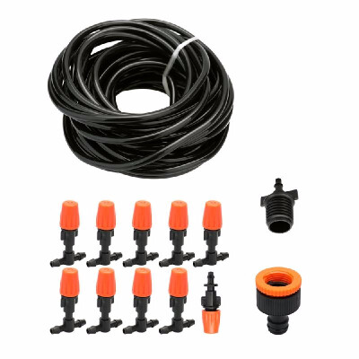 

10m Garden Patio Water Mister Air Misting Cooling Micro Irrigation System Sprinkler