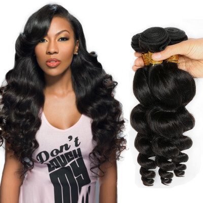 

Brazilian Human Hair Bundles Loose Wave 3pcslot 8"-28" 100 Unprocessed Human Hair Weave No Shedding No Tangle