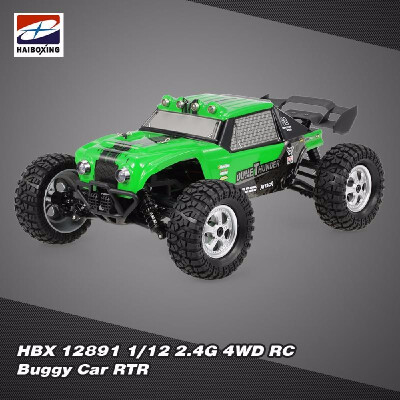 

HBX 12891 112 24G 4WD Waterproof Desert Truck Off-Road Buggy RTR RC Car with LED Lights